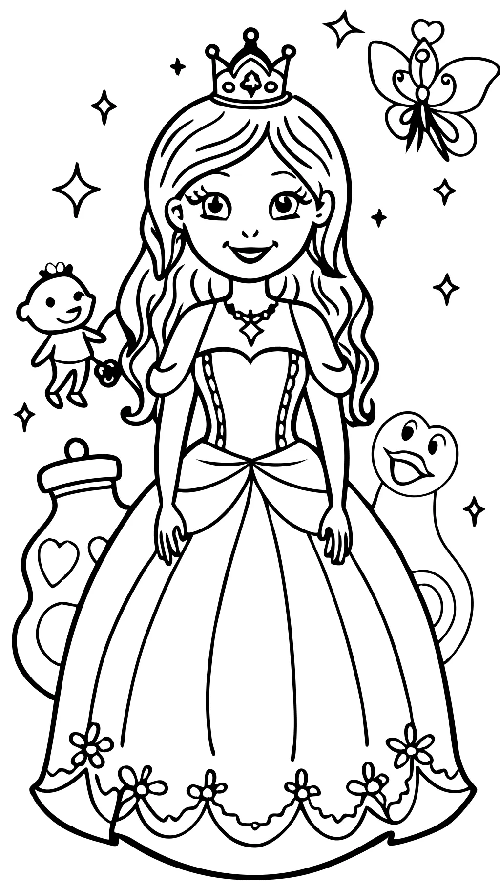 coloriage princesse